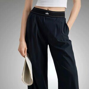 Alo Yoga Women's Black Casual Wide-Leg Pants (Brand New)🔅🧘